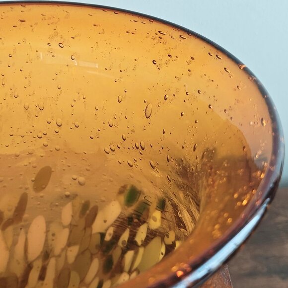 Vintage Hand-blown Murano-style Art Glass Vase - Picture 5 of 10